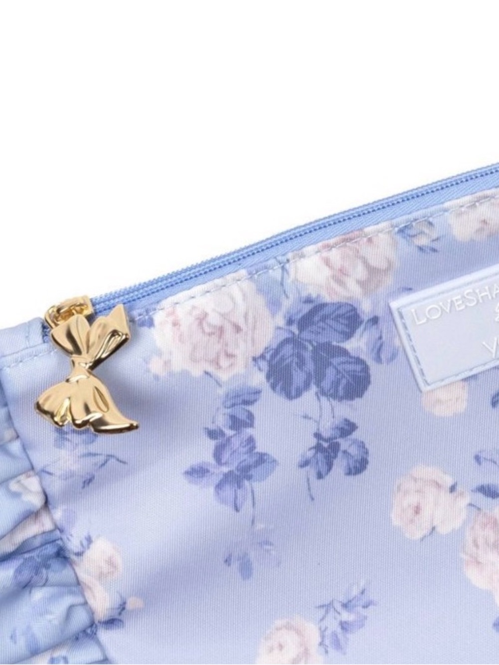 LoveShackFancy x Target Everblooming Rosettes Flat Zip Pouch with Ruffles - Picture 4 of 4